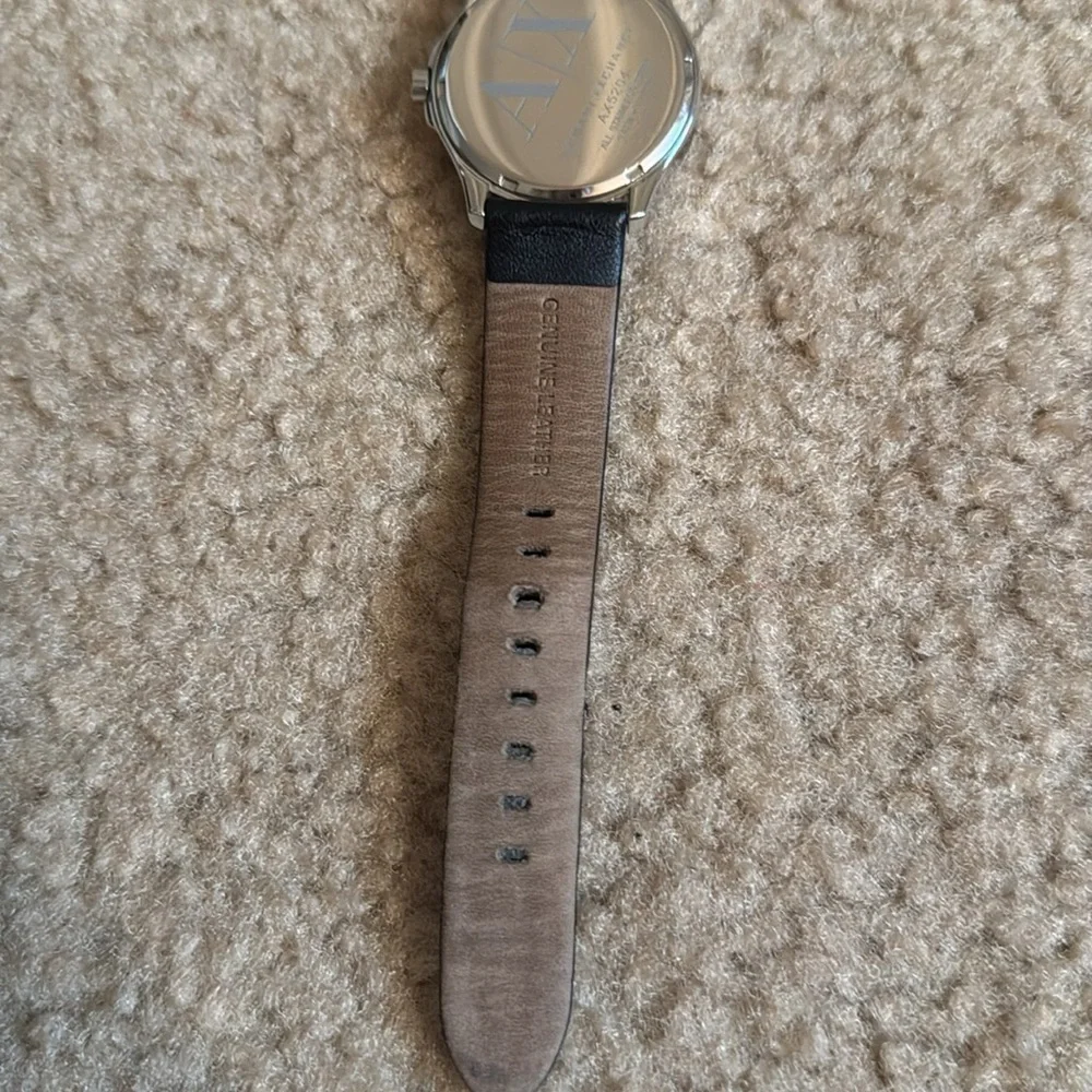 ARMANI EXCHANGE GENUINE LEATHER WATCH